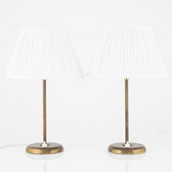 Harald Notini, a pair of table lamps, model "15436", Arvid Böhlmarks Lampfabrik, 1950s.