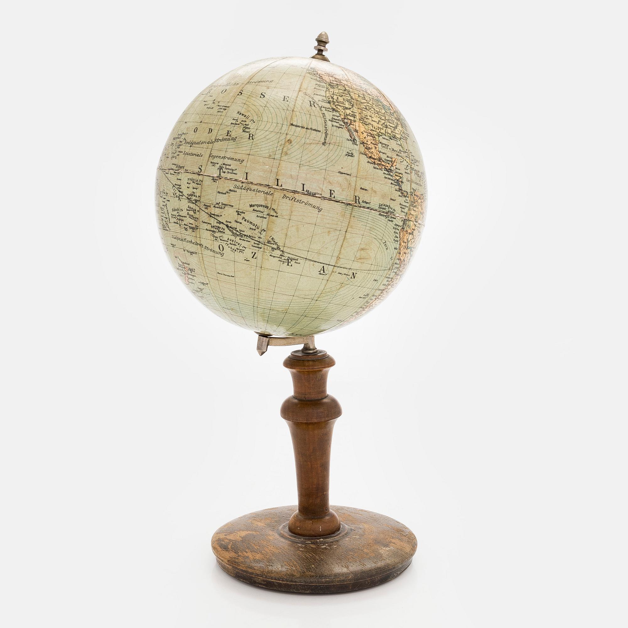 Maapallo, Columbus Erdglobus, Columbus Verlag, Berliini, 1900-luvun ensimmäinen puolisko.