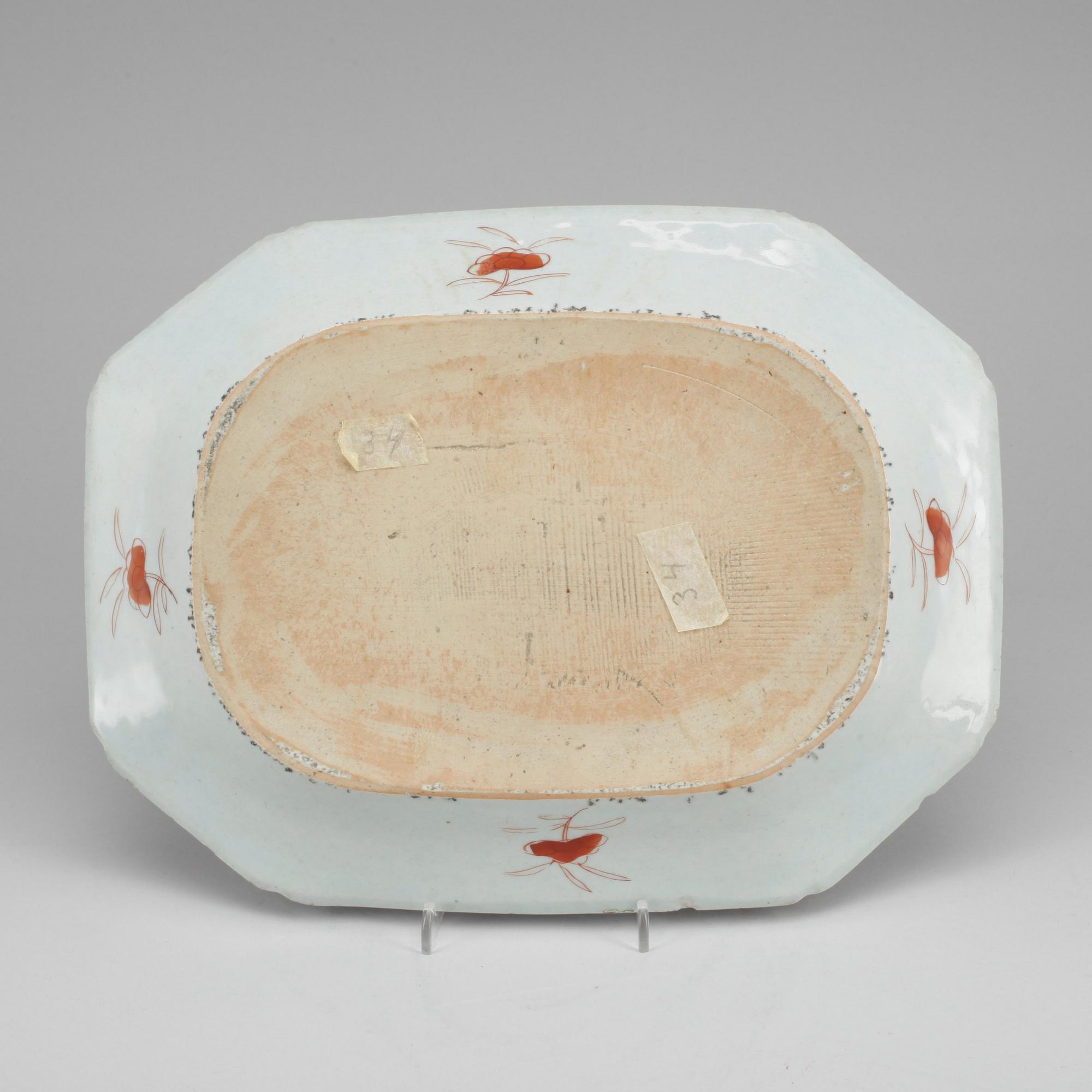 STEKFAT, porslin, Kina, Qianlong, 1700-tal.