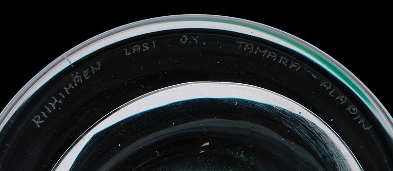 KONSTGLAS, "Hurricane 1348", signerad Tamara Aladin, Riihimäen Lasi Oy.