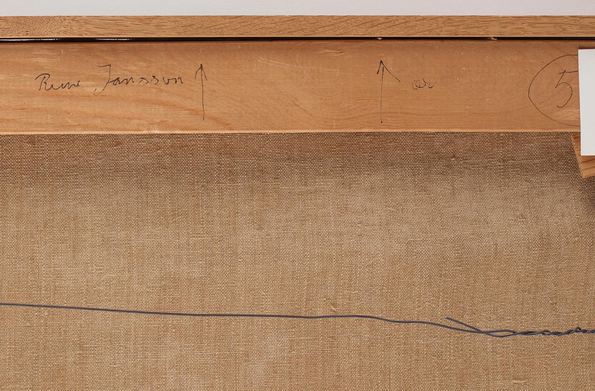 Rune Jansson, "Genomdraget av två trådar".