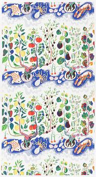Josef Frank, a curtain, 'Italian Dinner', Svenskt Tenn.