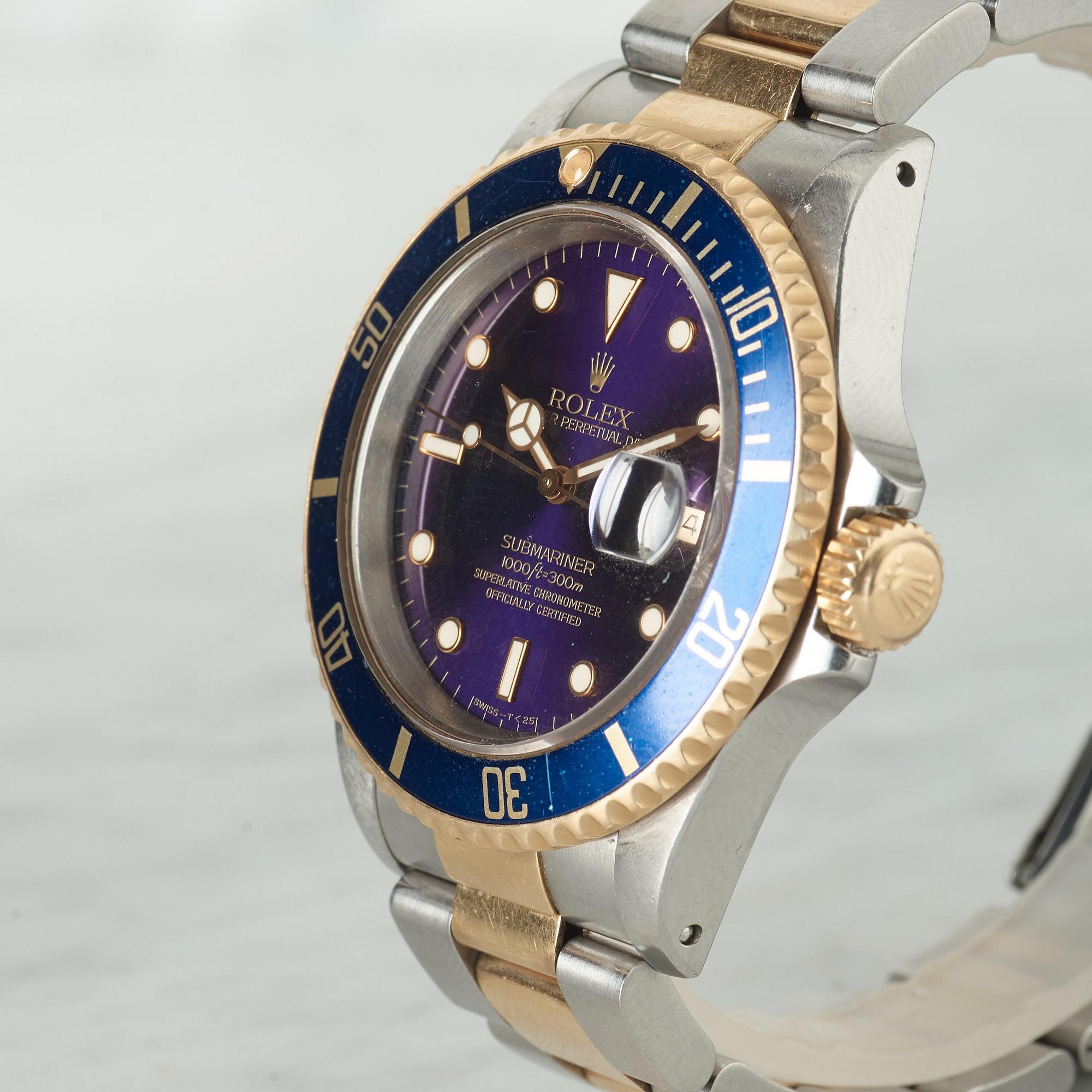 ROLEX Oyster Perpetual Date Submariner 1000ft 300m SWISS T 25 Chronometer wristwatch 40 mm Bukowskis