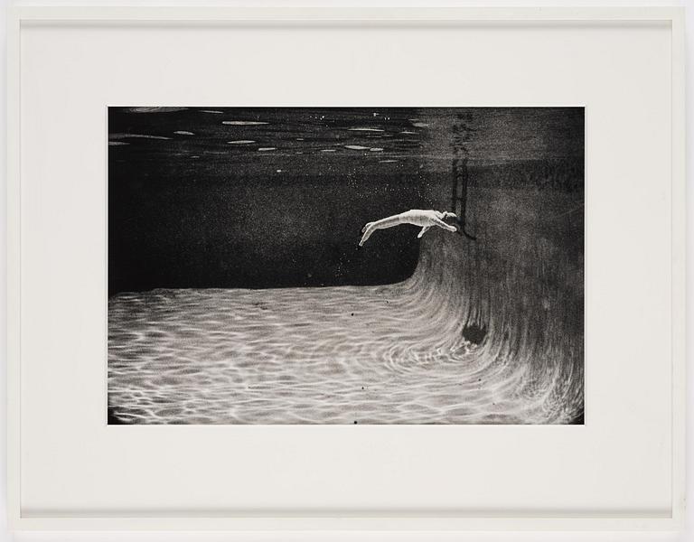 Laurie Simmons, "Woman Swimming Toward Ladder", 1981.