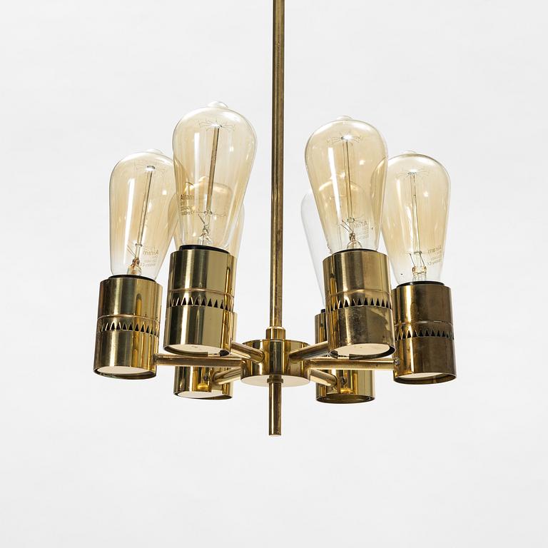 Hans-Agne Jakobsson, a brass ceiling lamp, Hans-Agne Jacobsson AB, Markaryd.