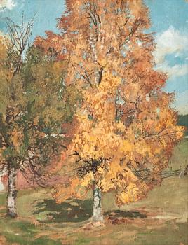 153. Antti Favén, AUTUMN BIRCHES.