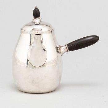 GEORG JENSEN, a sterling silver model 80 coffee pot.