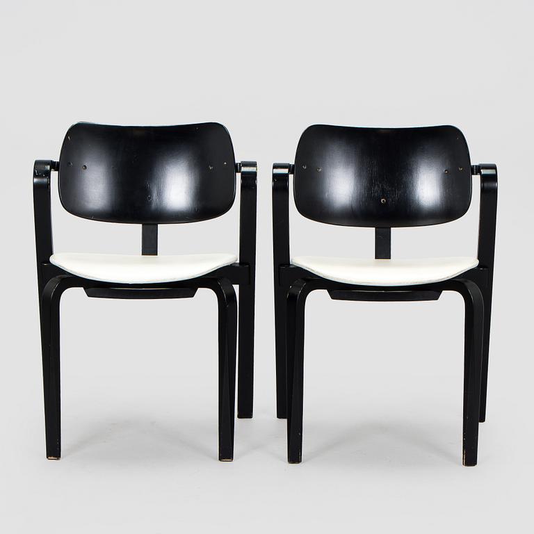 Ilmari Tapiovaara, a set of six 1960s 'Aslak' armchairs for Asko, Finland.