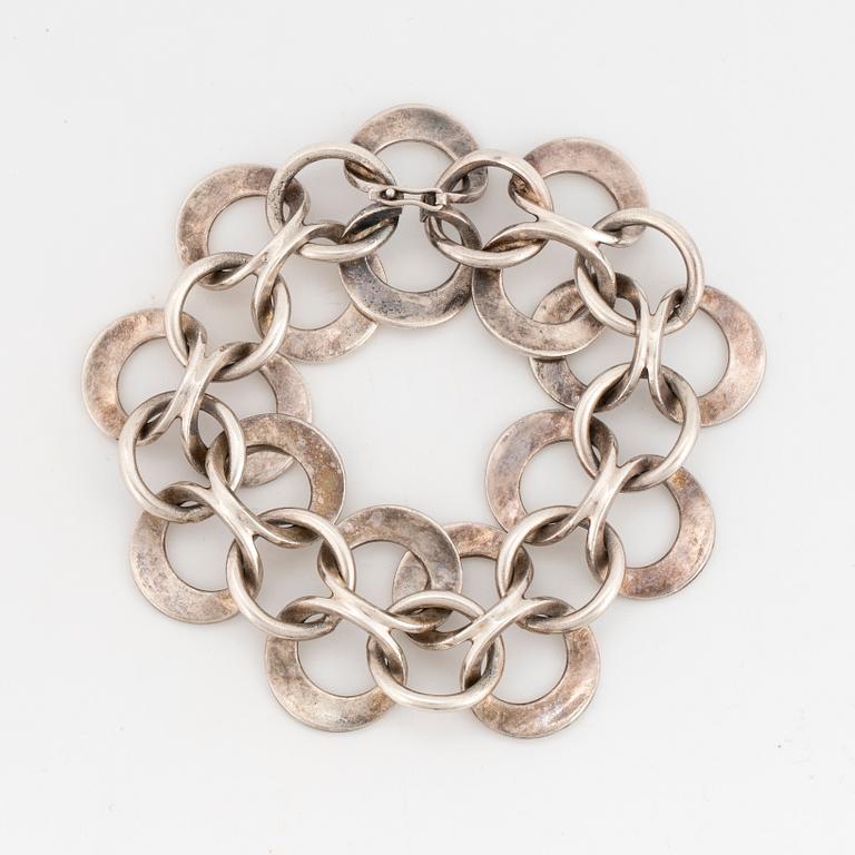 KARL-ERIK PALMBERG, bracelet, silver,  Alton, Falköping 1970.