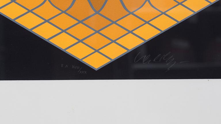 VICTOR VASARELY, silkscreen, signed and numbered EA XVII/XXX.
