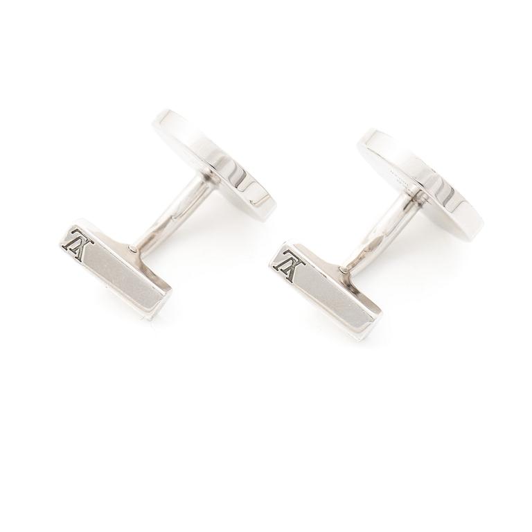 Louis Vuitton, Cufflinks, silver.
