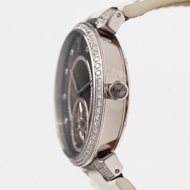 Louis Vuitton, Tambour Slim Tourbillon, wristwatch, 38 mm.