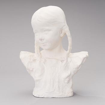 sculpture, cast by Visavuori museum, plaster, signed.