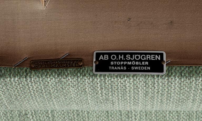 SOFFA, "Samsas", Carl Malmsten, O H Sjögrens Stoppmöbler, Tranås.