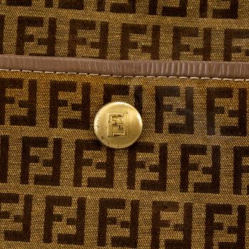 FENDI, a textile handbag.