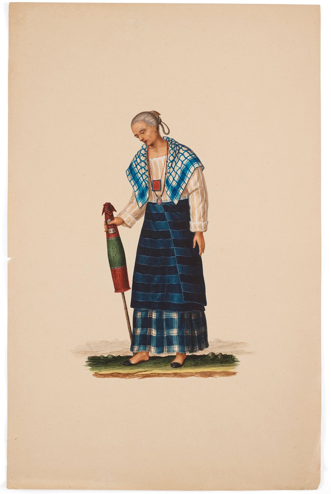 Justiniano Asunción Attributed to, Studies of the people of Manilla, Philippines.