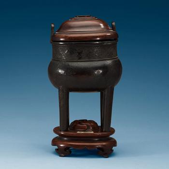 A bronze censer, Ming dynasty (1368-1644).