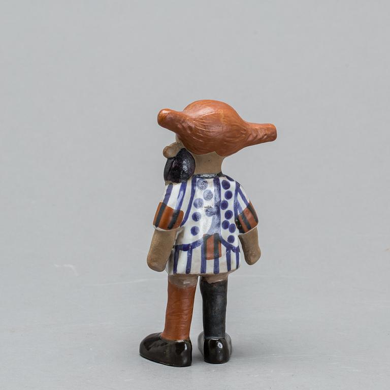 LISA LARSON, figurin i stengods, "Pippi Långstrump", Gustavsberg 1969-1971.