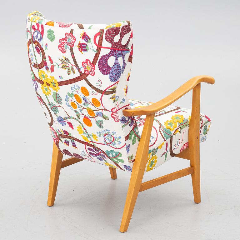 Elias Svedberg, armchair, model 563-001 from the Triva series, Nordiska Kompaniet, 1940s.