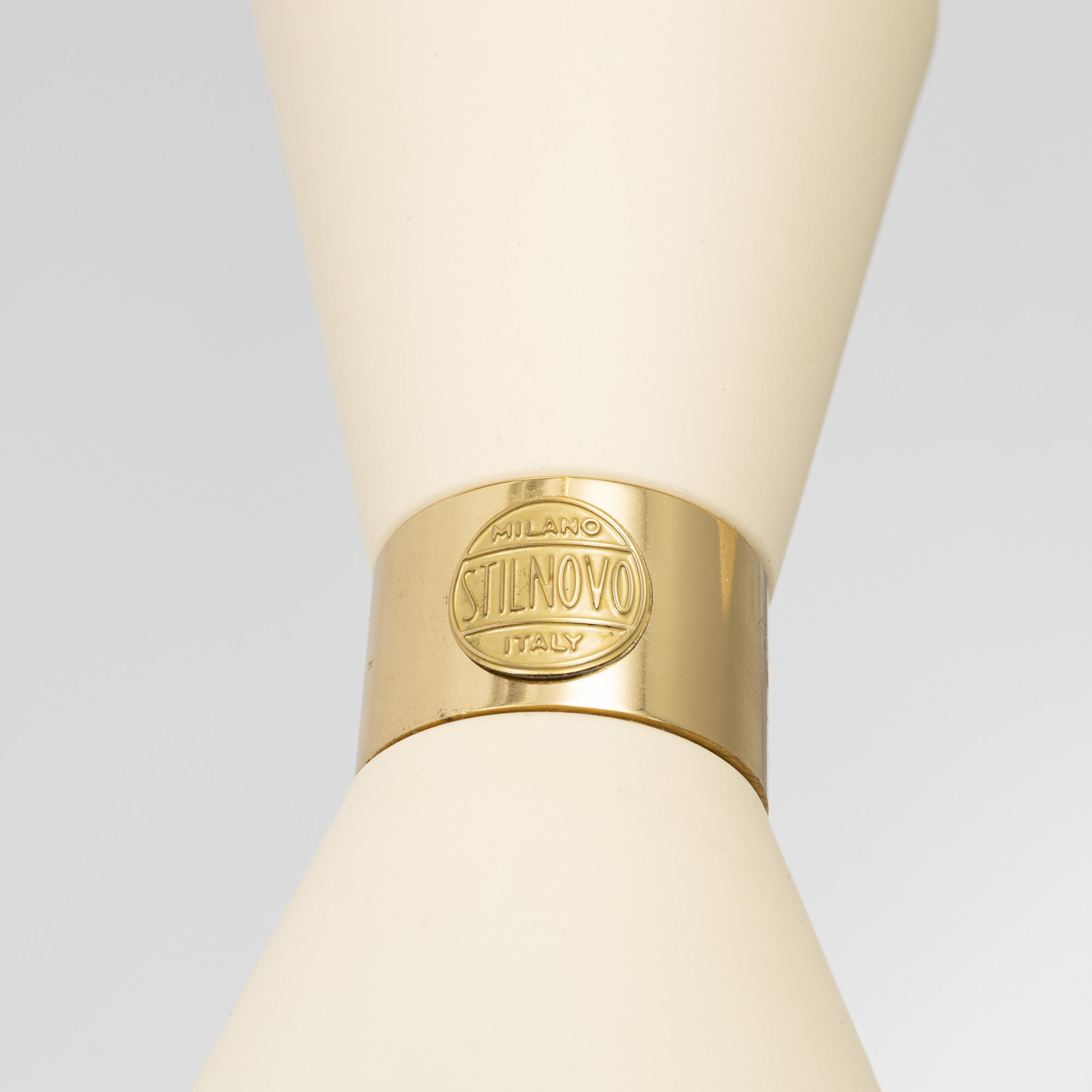 Stilnovo, a brass and marble floor lamp 'c20201, Italy, 2017.