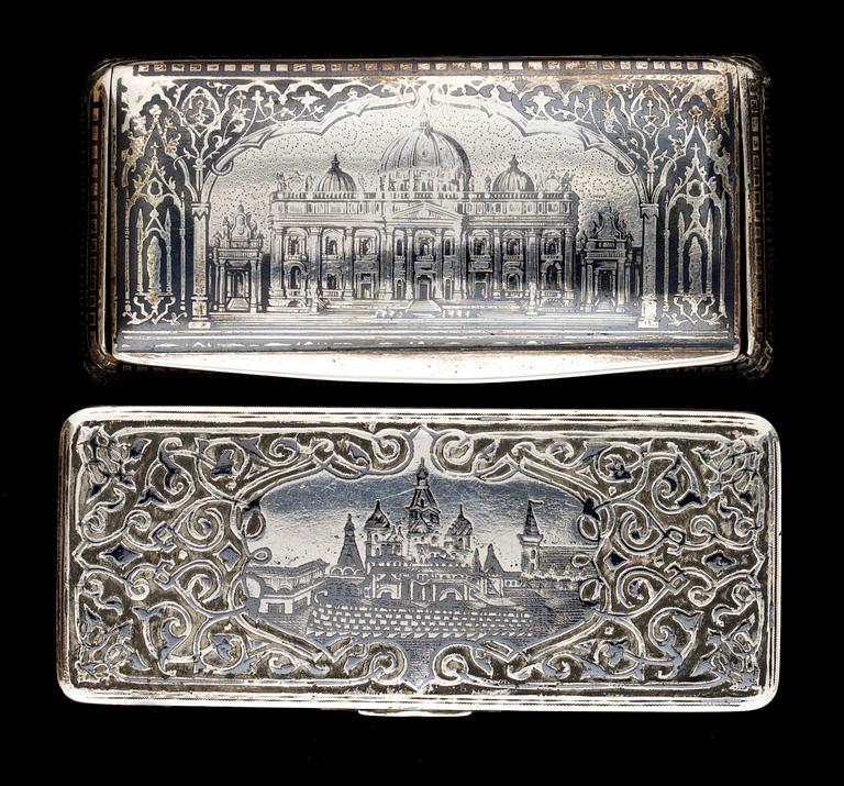 DOSOR, 2 st, silver, Moskva 1854.
