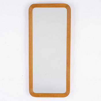 A mirror with oak frame from Ateljé Glas &Trä, Hovmantorp, 1960s.