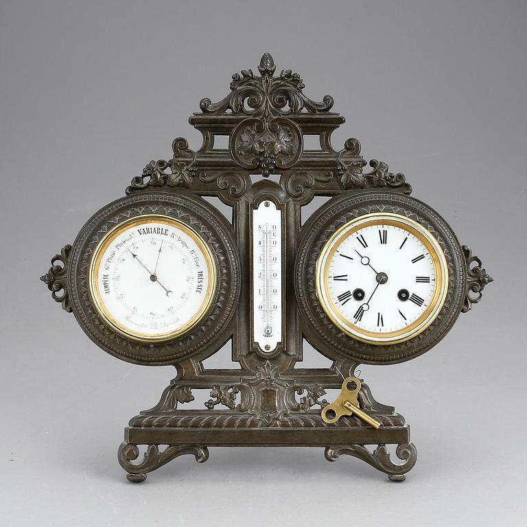 BORDSDUR OCH BAROMETER, omkring 1900.