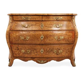 1150. A Swedish Rococo 18th century commode by Jacob Sjölin, master 1767.