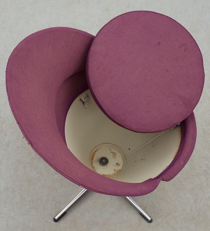 FÅTÖLJ, "Cone Chair", Verner Panton för Plus-Linje, Danmark, formgiven 1958.