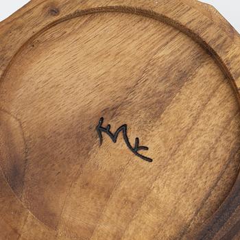 Magnus Ek, a set of eight walnut wood bowls for Oaxen Krog.