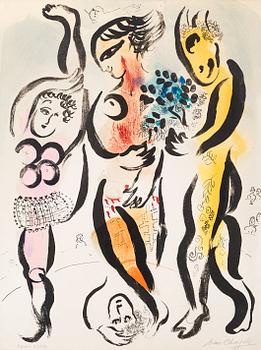 378. Marc Chagall, "Les trois acrobates".