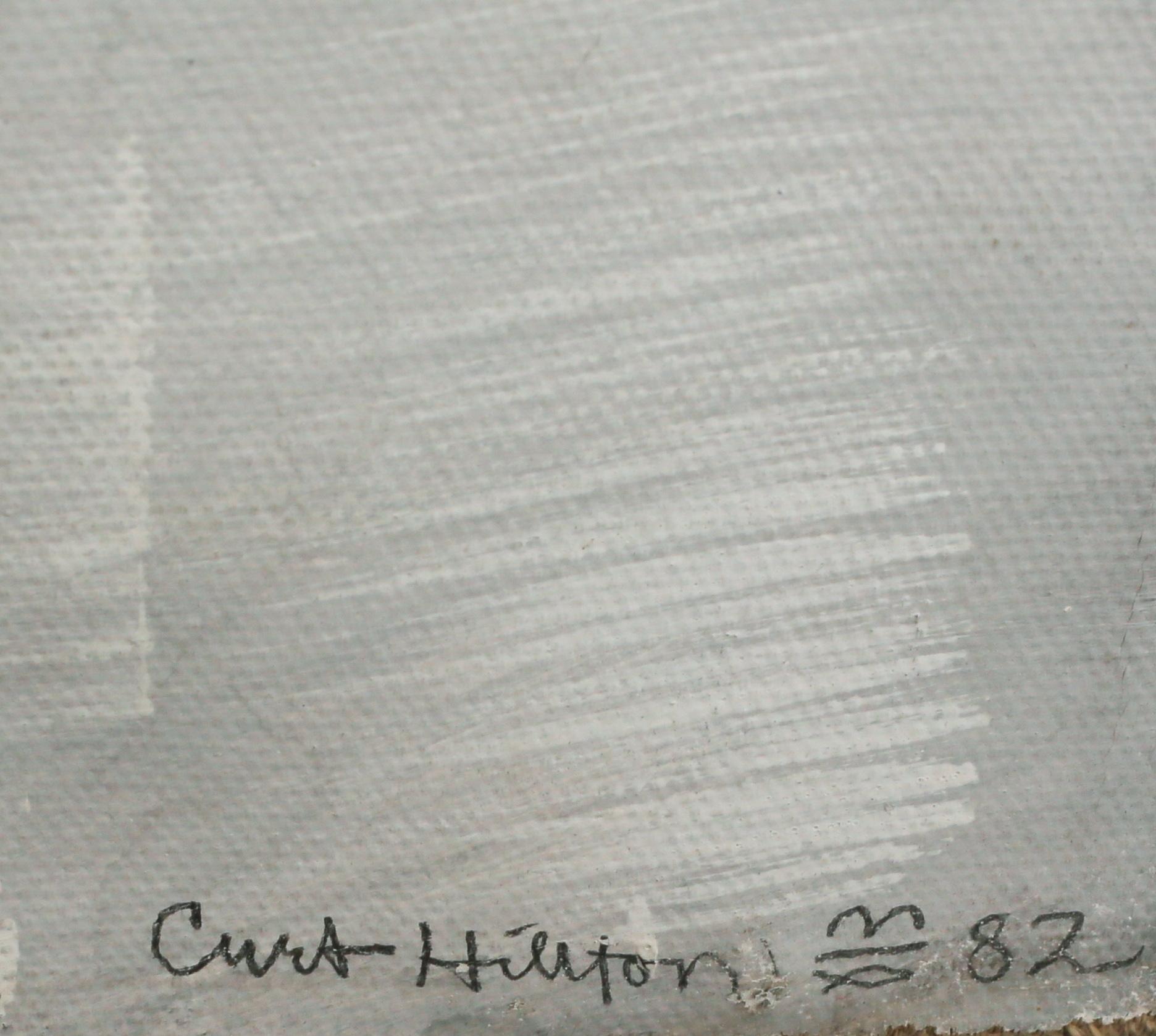 CURT HILLFON, möjligen akryl på duk, signerad och daterad -82.