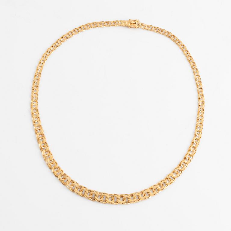 Collier 18K guld, bismarck.