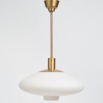 Hans Bergström, a pair of ceiling lamps, model "112", ateljé Lyktan, Åhus, 1950's.