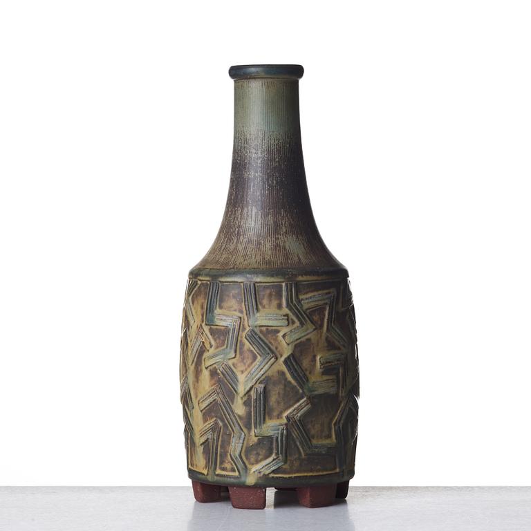 Wilhelm Kåge, a "Farsta" stoneware vase, Gustavsberg studio, Sweden 1955.