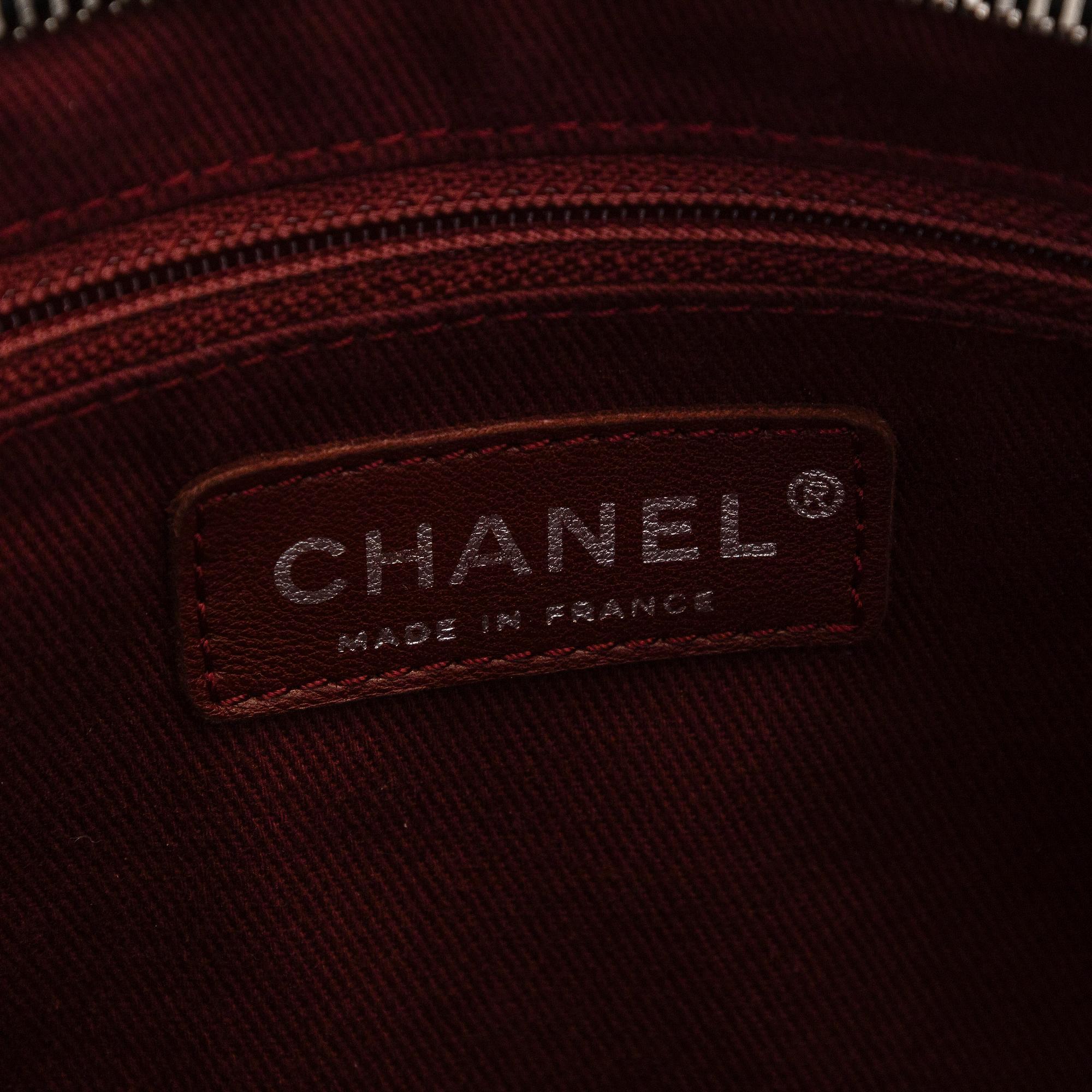 Chanel, a black caviar leather handbag, 2008-09.