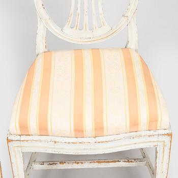 Stolar, ett par, Gustavianska, Stockholm, 1700-talets slut.