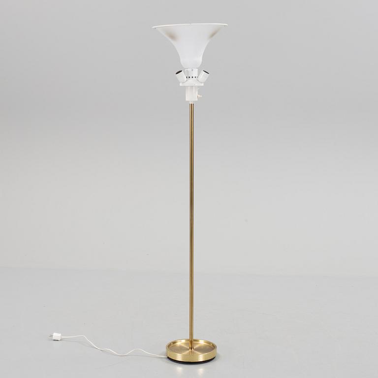 GOLVLAMPA, mässing, Fagerhults belysning, 1900-talets mitt.
