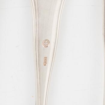 Bestickservis, 42 delar, silver, modell "Sachsisk", Cohr, Danmark.