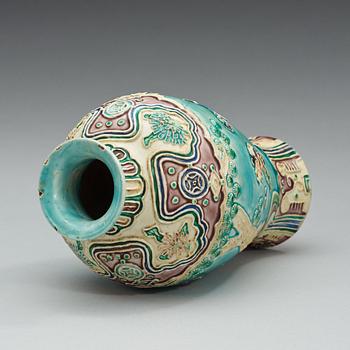 A Fahua jar, Ming dynasty (1368-1644).