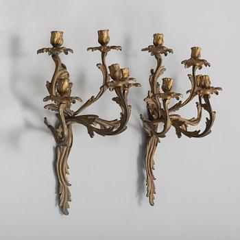 a pair of wall sconces from 19th century.