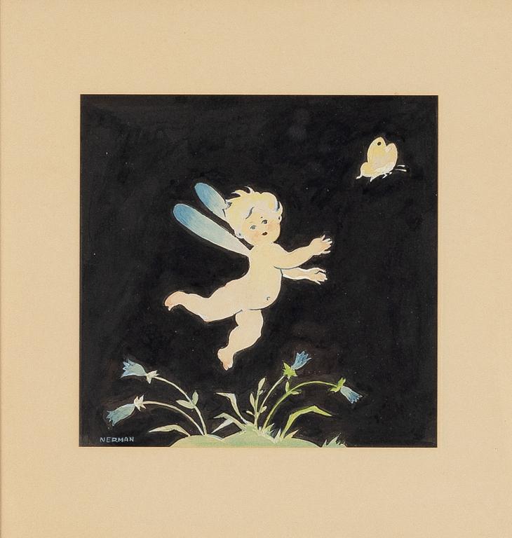 Einar Nerman, "The Honey of the Flowers", From Thumbelina.