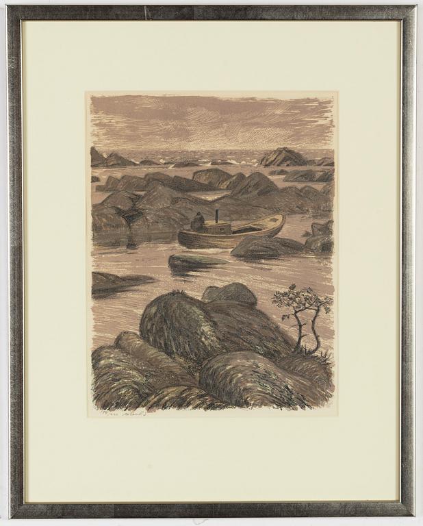 Roland Svensson, 3 färglitografier, signerade och 2 numrerade.