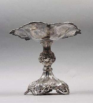 UPPSATSSKÅL, silver, nyrokoko, Gustaf Theodor Folcker. 1800-talets andra hälft.