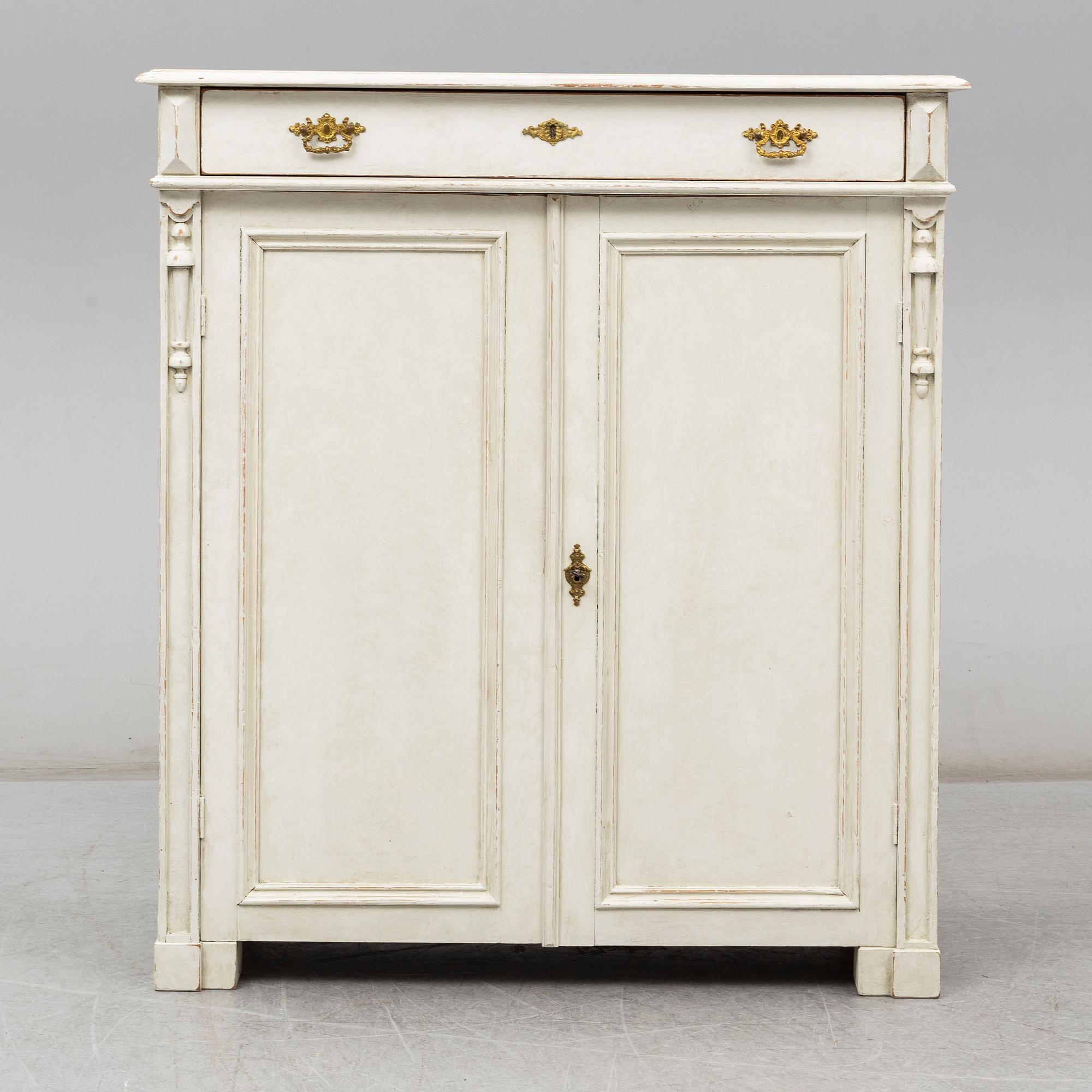 a painted cabinet from the second half of the 19th century.