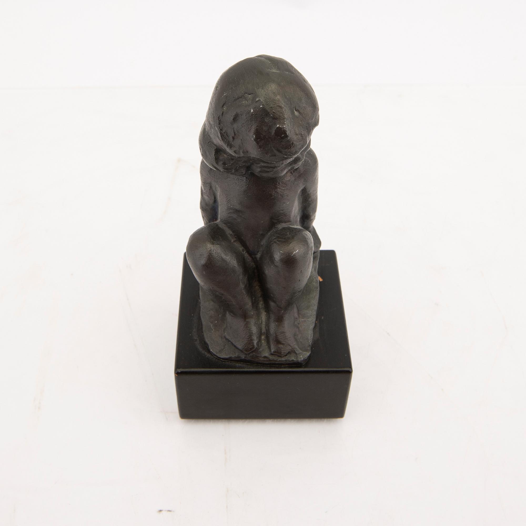 Carl-Einar Borgström,  signed metal sculpture.