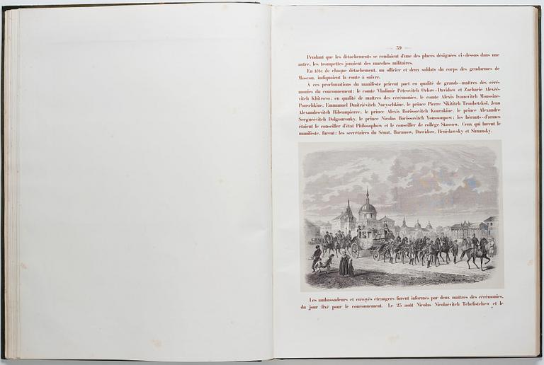 The Magnificent  Coronation Album of Emperor Alexander II and Empress Maria Aleksandrovna 1856.