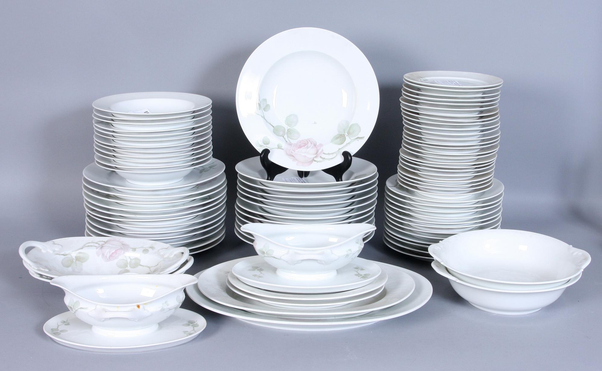 MATSERVIS, ca 80 delar, porslin, Rosenthal, 1900-talets andra hälft.
