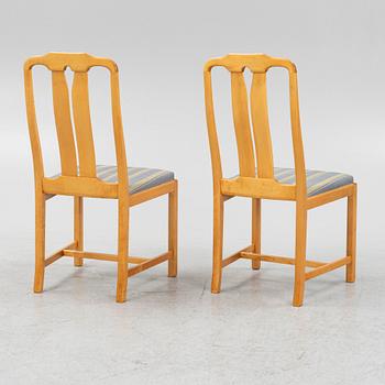 Carl Malmsten, six "Ambassadör" chairs, Sweden.