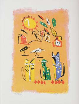 MADELEINE PYK, mapp med 14 färglitografier. Sigenarde och numrerade H.C III/XXV.